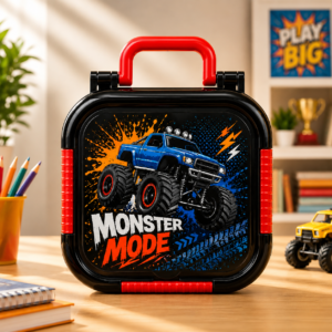 Black Monster Truck Lunchbox