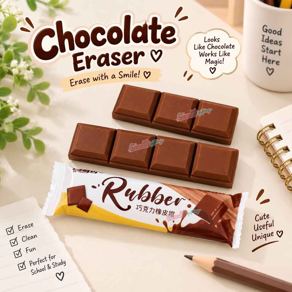 chocolate eraser| cute eraser | fancy eraser