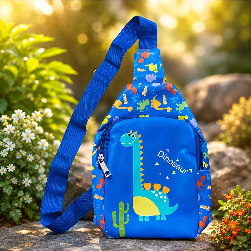 Dinosaur Themed Chest Bag| chest sling bag |front bag chest bag| chest pouch| crossbody bag |cartoon bags