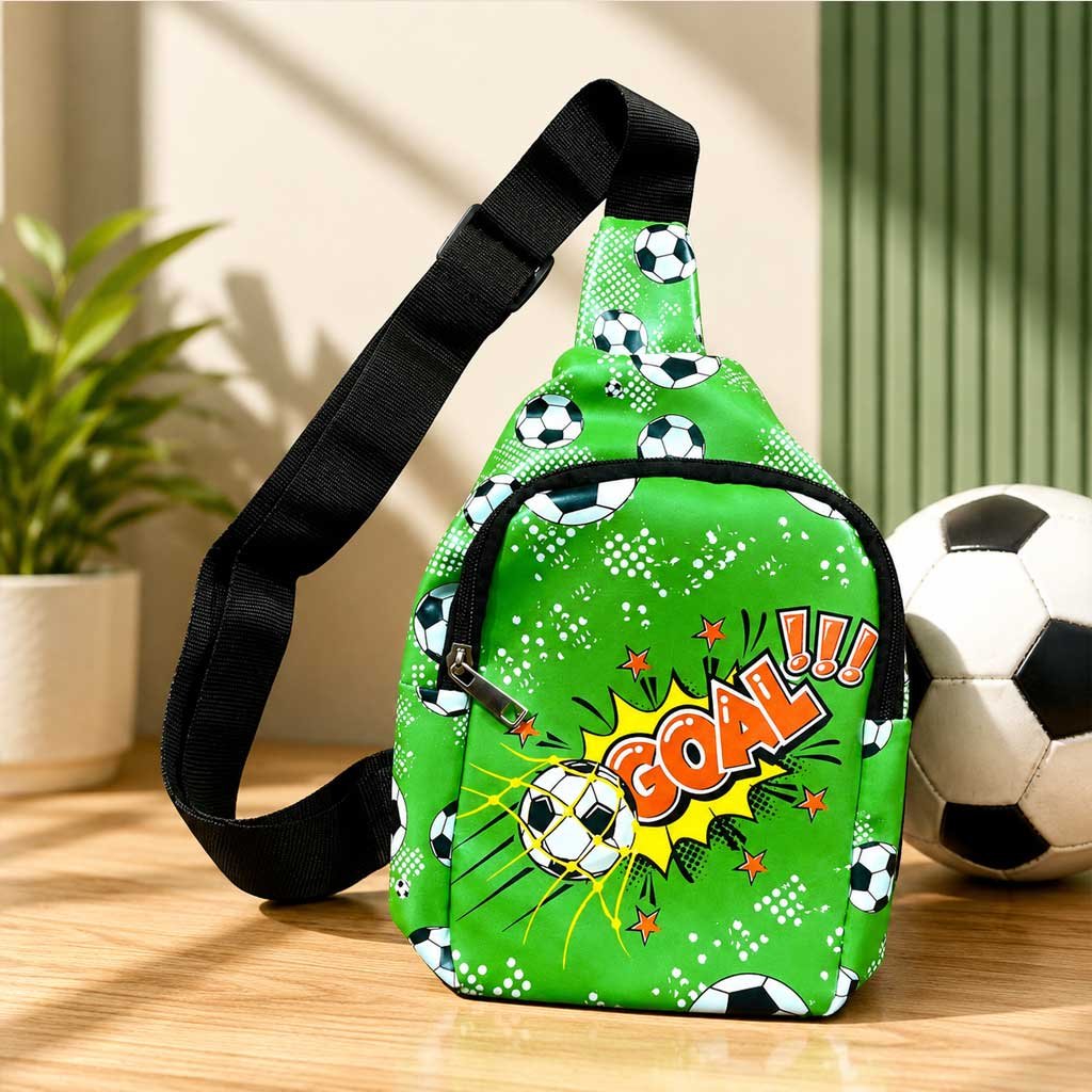 Football Themed Chest Bag| chest sling bag |front bag chest bag| chest pouch|front bag|cartoon bags