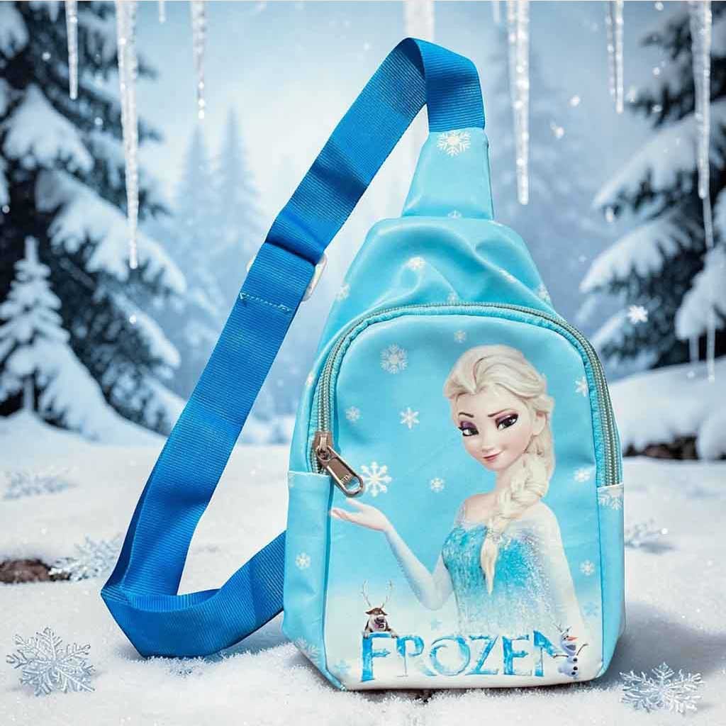 Frozen Elsa Themed Chest Bag| chest sling bag |front bag chest bag| sling bag |front bag|cartoon bags