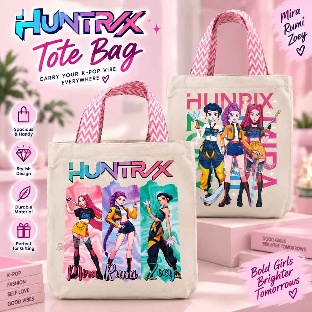 K-Pop Canvas Tote Bag| Canvas Tote Bag| Shoulder Bag for Girls| Cute Tote Bag