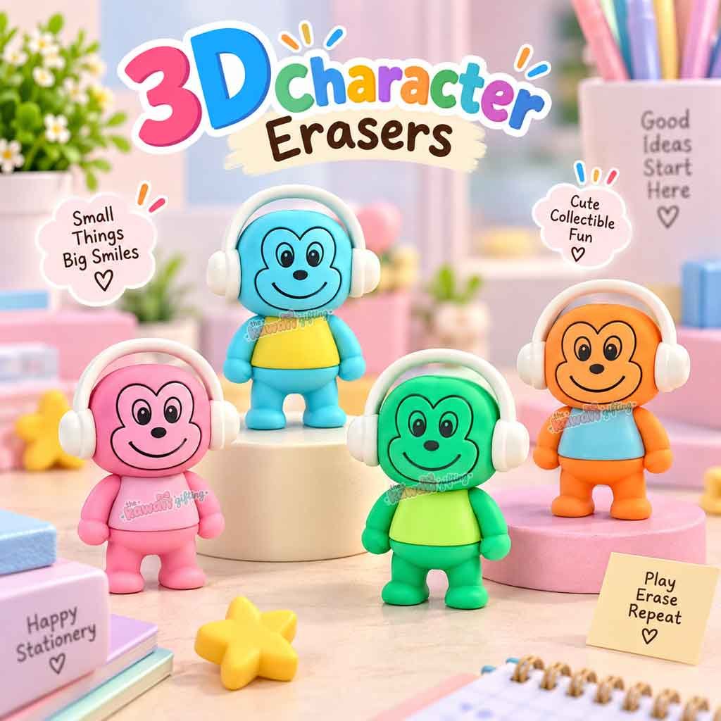 fancy pencil eraser | cute eraser | monkey eraser
