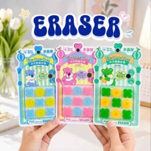 Fancy eraser | cute eraser| tic tac toe eraser