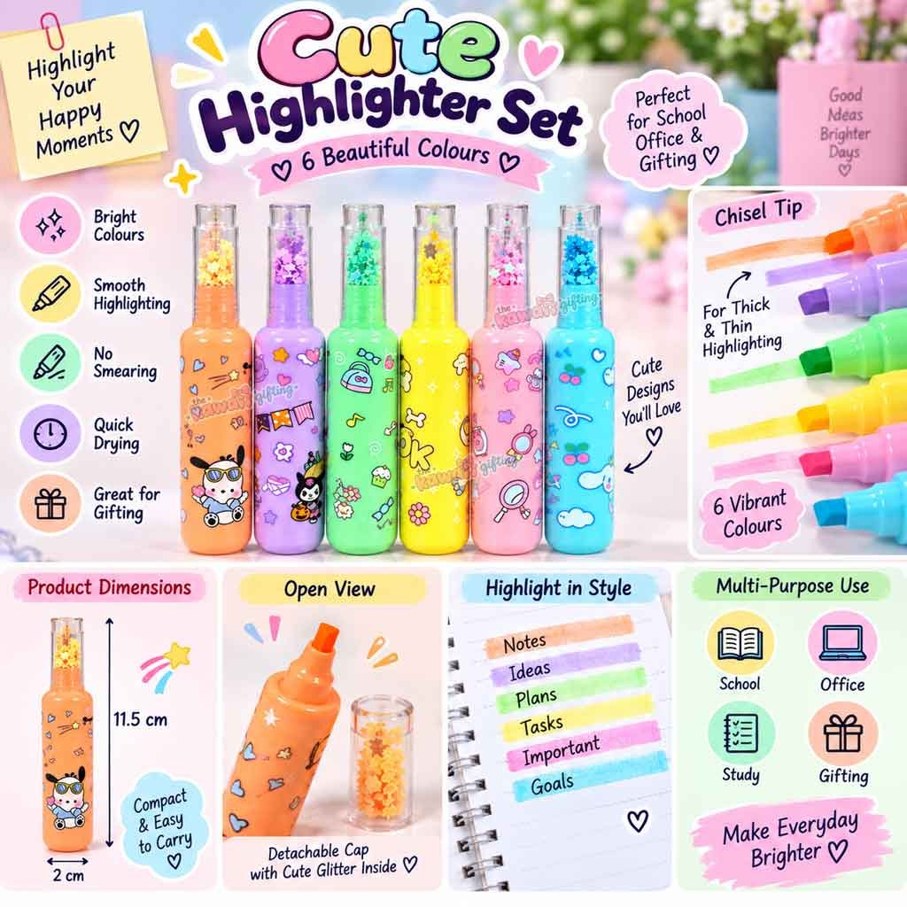 highlighter | highlighter pen | kawaii stationery