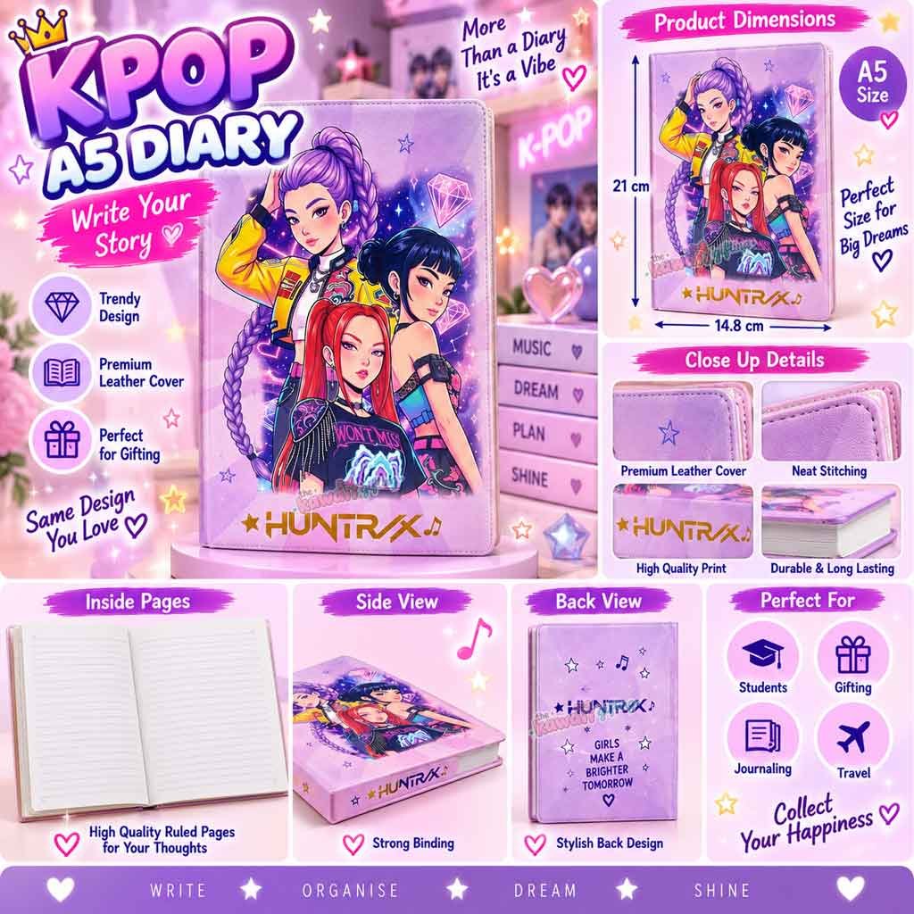 K-Pop Diary | Cute Diary | A5 Diary