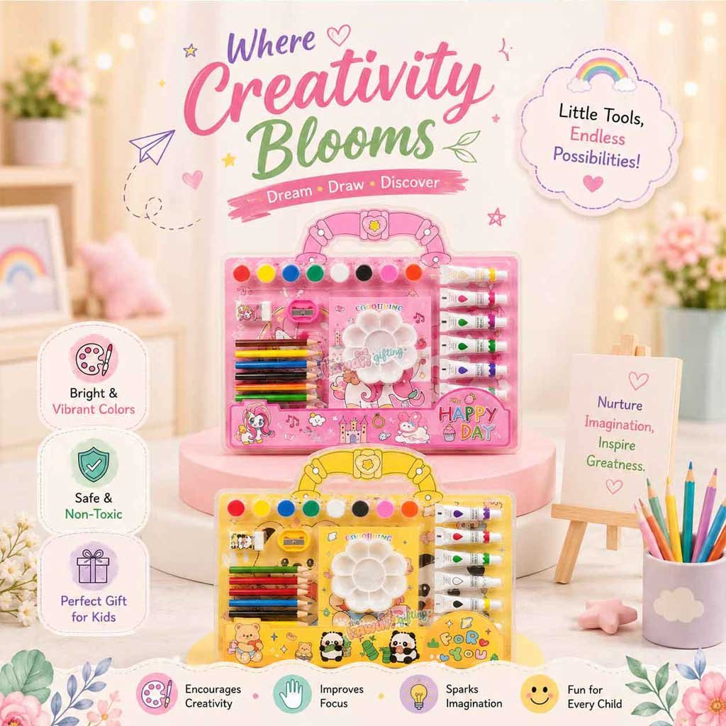 Kids Fancy Stationery Gift Set| painting set| mini stationery set