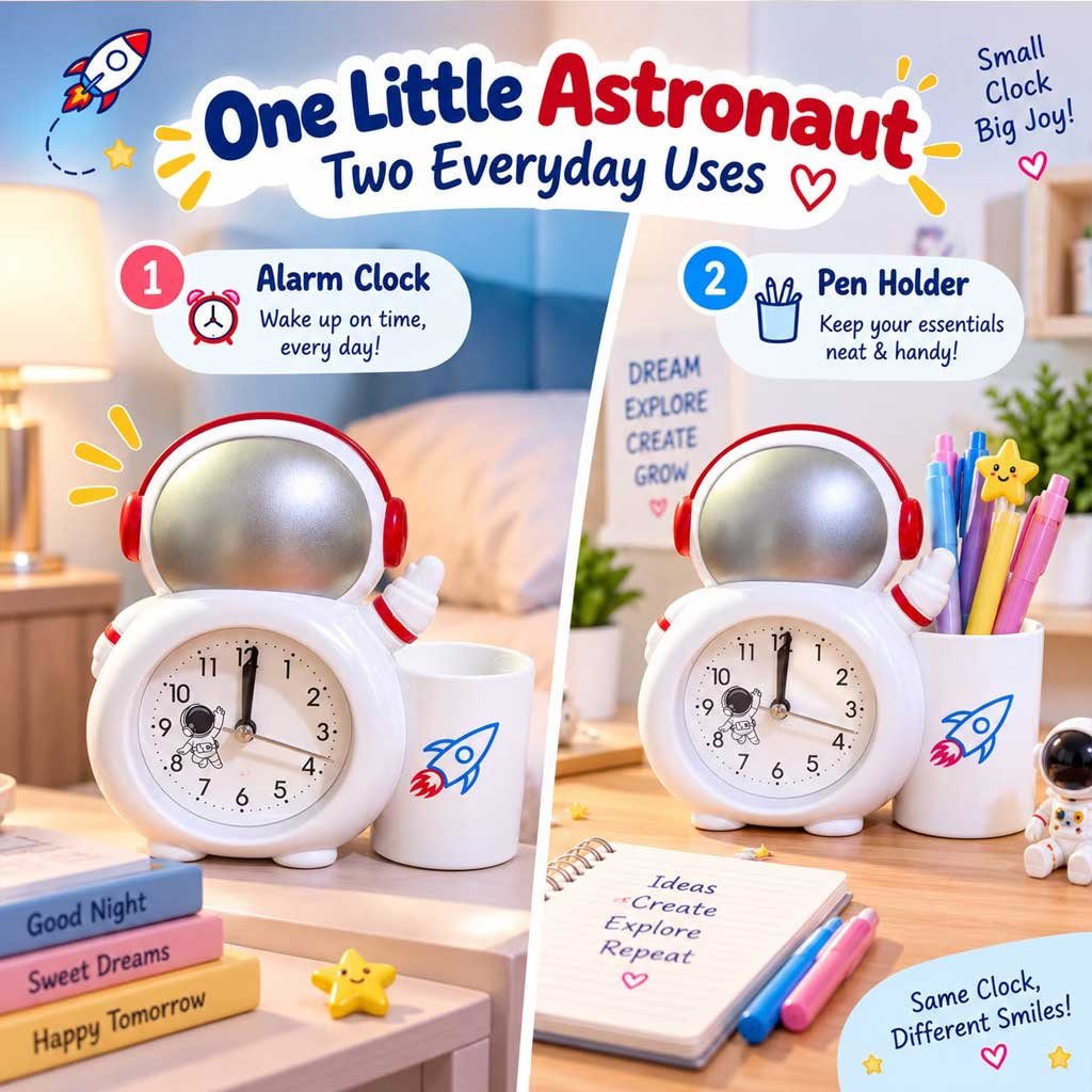 Alarm Clock | Table Clock | Desk Organiser