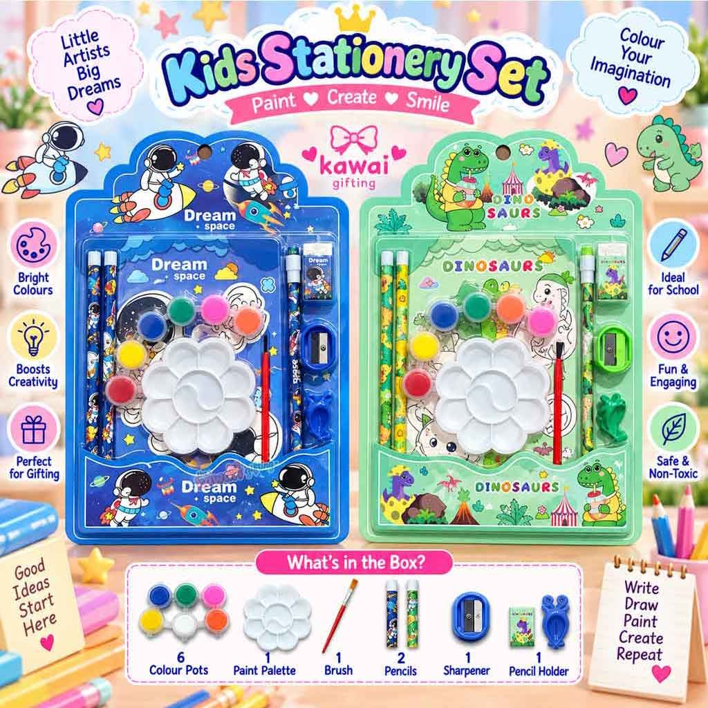 Kids Arts Stationery Painting Kit| painting set| mini stationery set