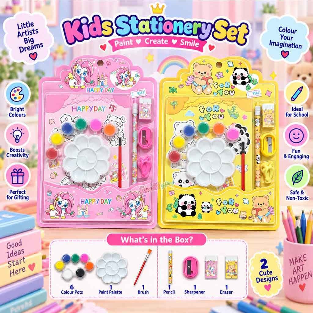 Kids Arts Stationery Painting Kit| painting set| mini stationery set