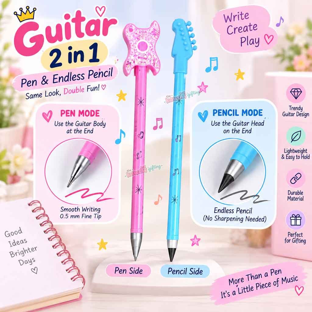 2-in-1 Pen & Endless Pencil | Fancy Pen | Fancy Pencil
