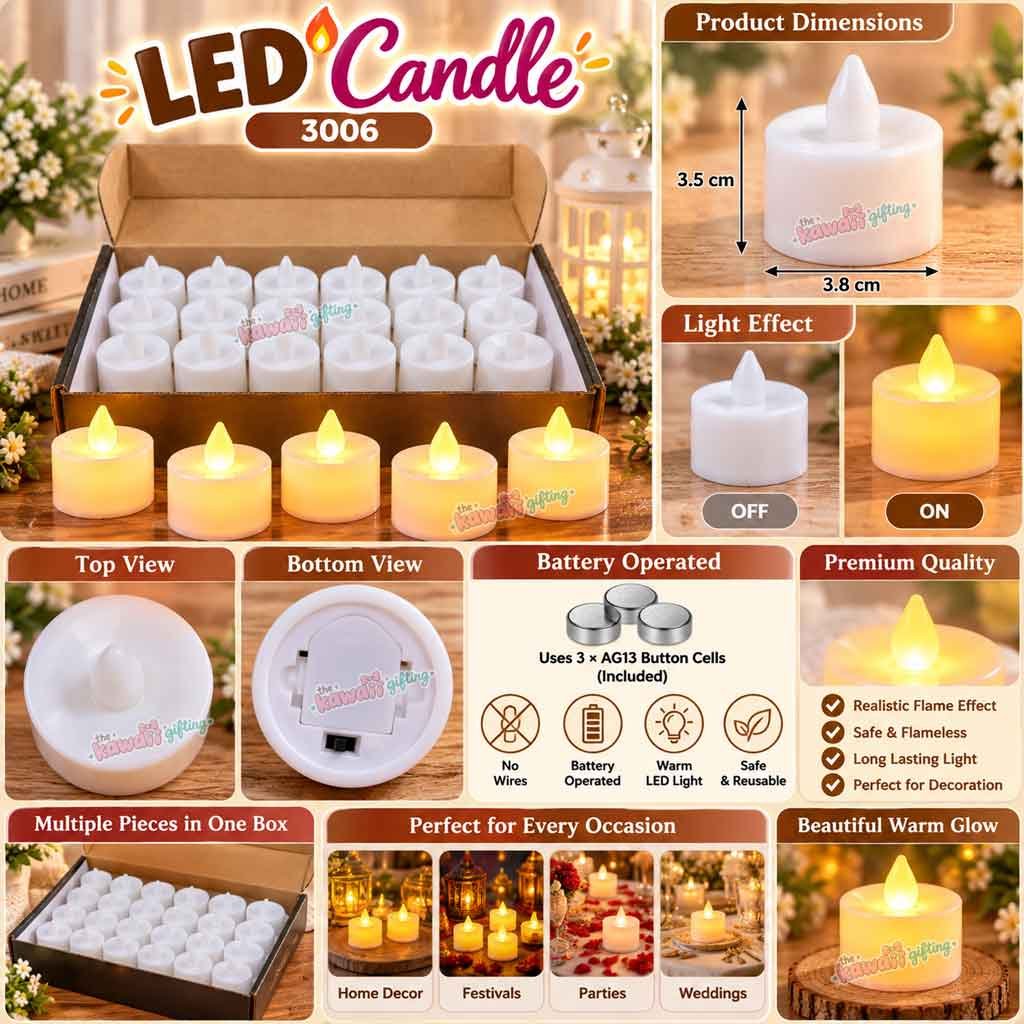 LED Candle | Light Candle | Diwali Gift