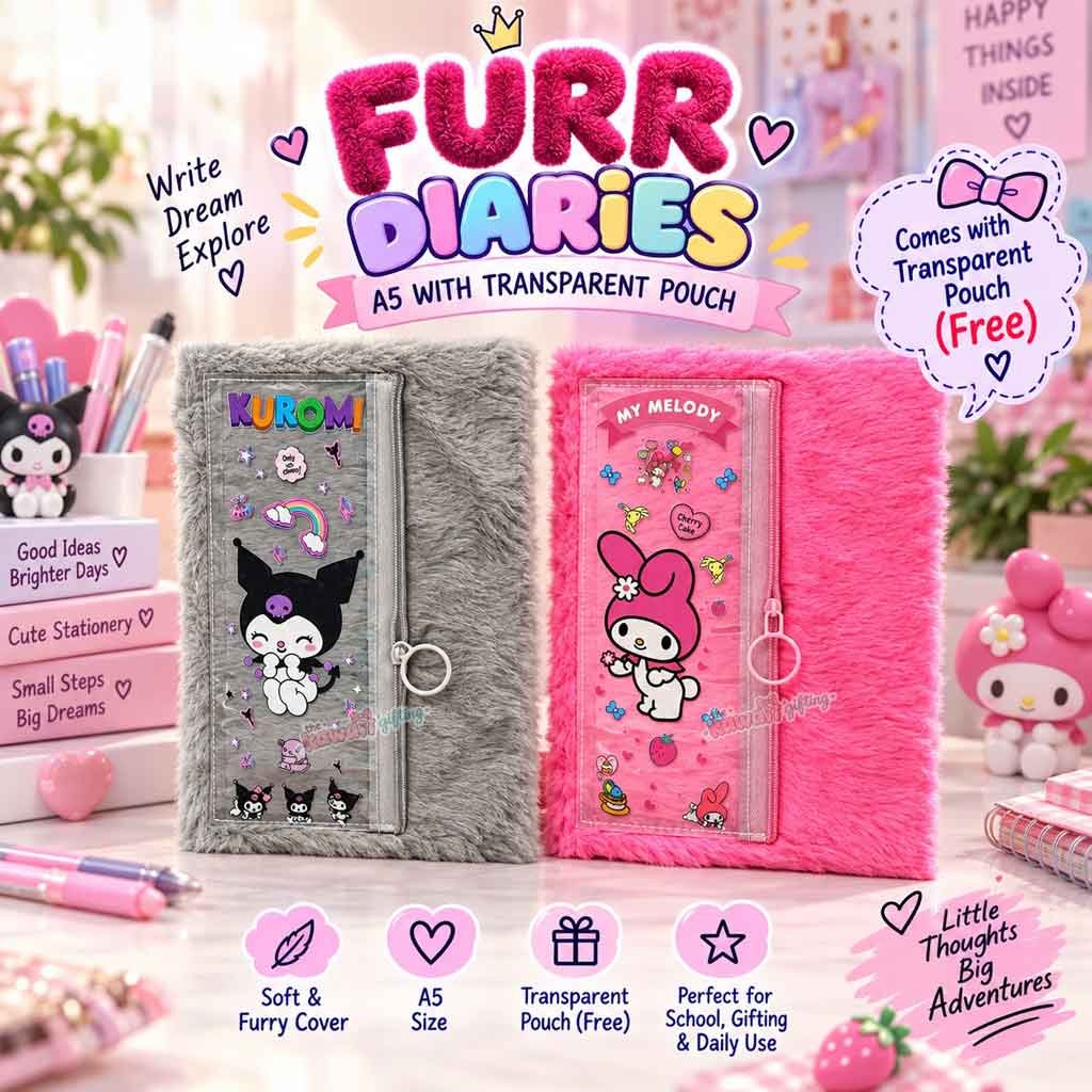 A5 Diary | Cute Diary | Fur Diary
