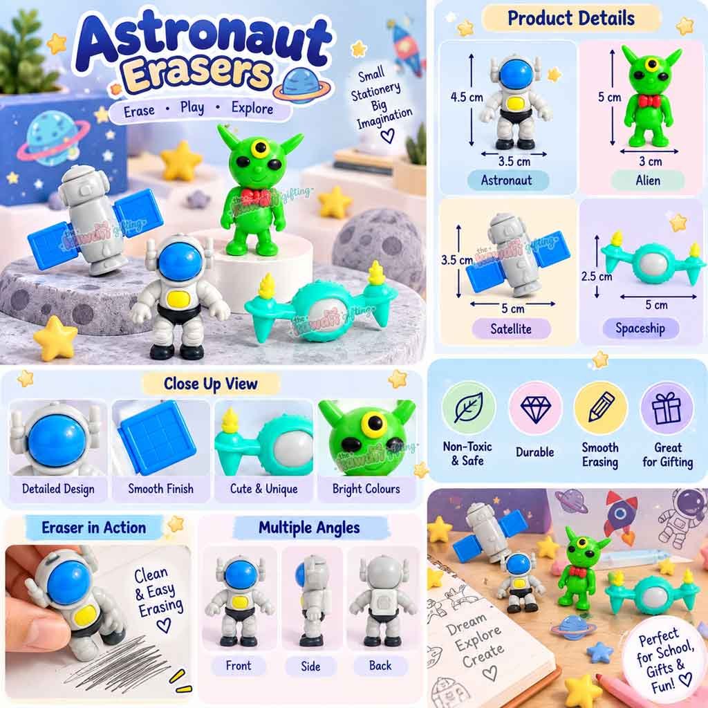 Astronaut Eraser | Eraser Fancy | Cute Eraser
