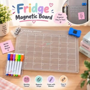 Fridge Magnetic Board | Monthly Planner | Gift Item