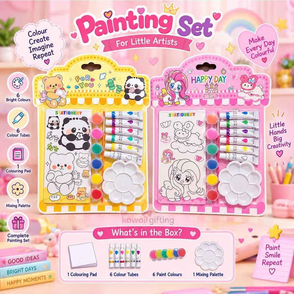 painting stationery gift set| painting set| mini stationery set