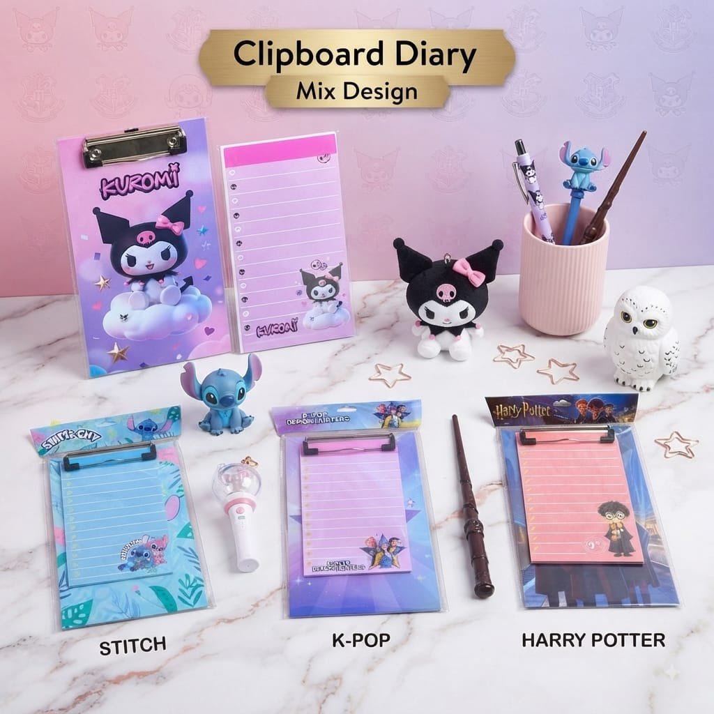 Clipboard diary | Cute Diary , Fancy stationery