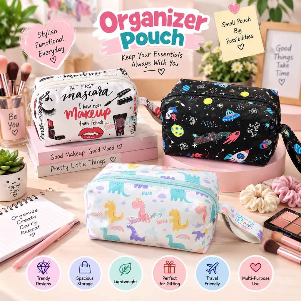 Organizer Pouch | Stationery Pouch | Makeup Pouch