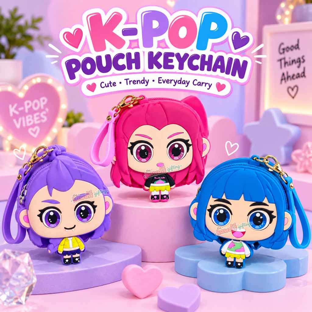 Keychain Pouch | Cute Keychain | Rubber Keychain