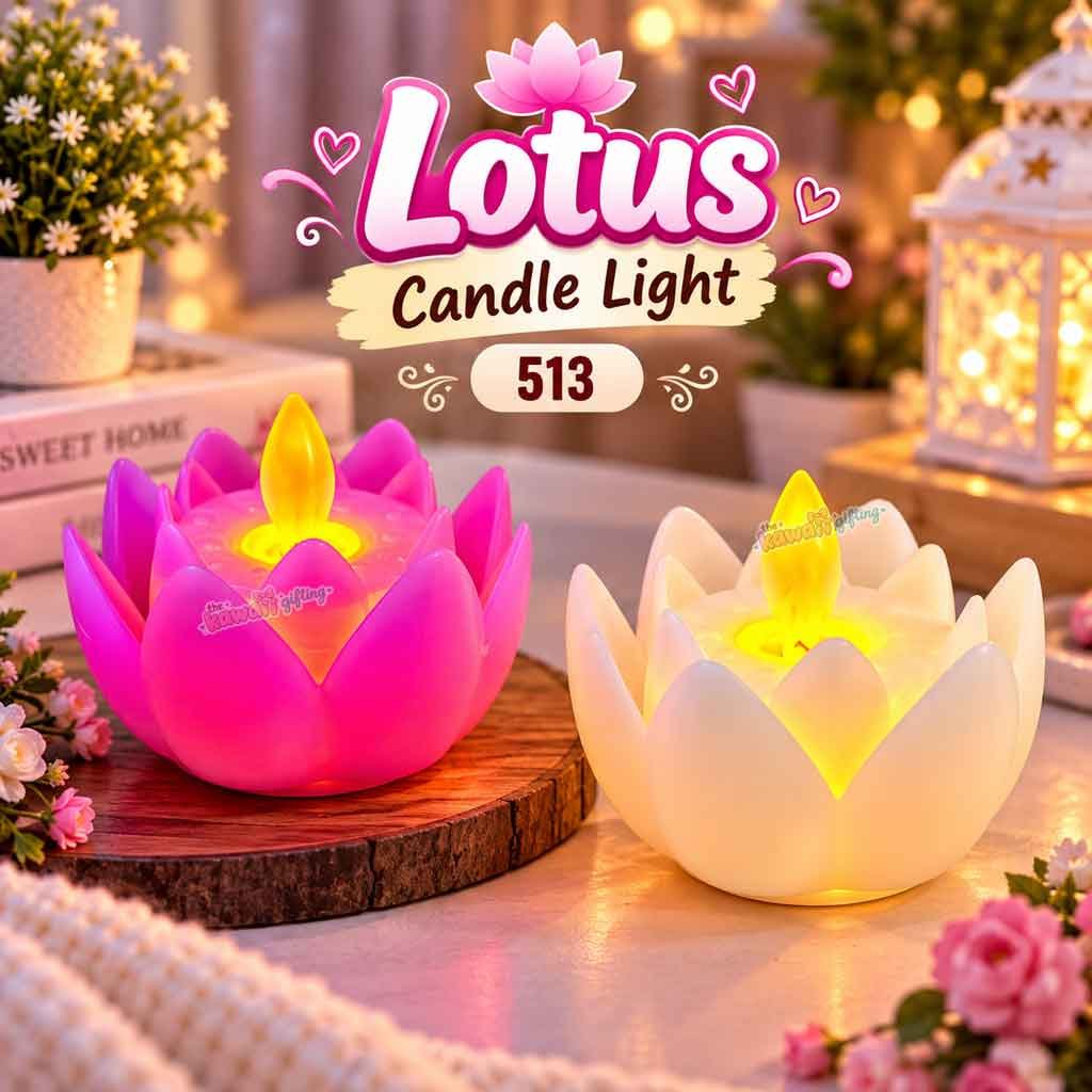 LEd Candle | Lotus Candle | Light Candle