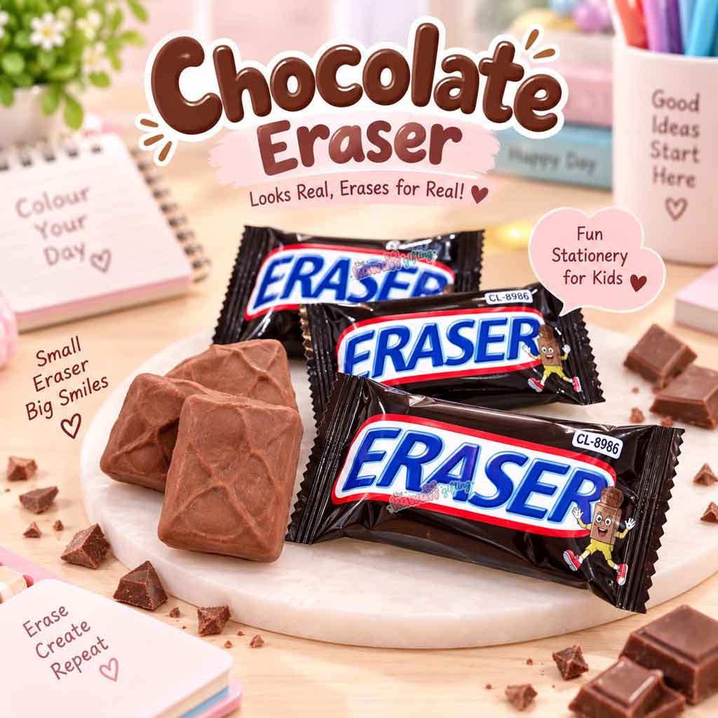 Rubber Eraser | Chocolate Eraser | Cute Eraser