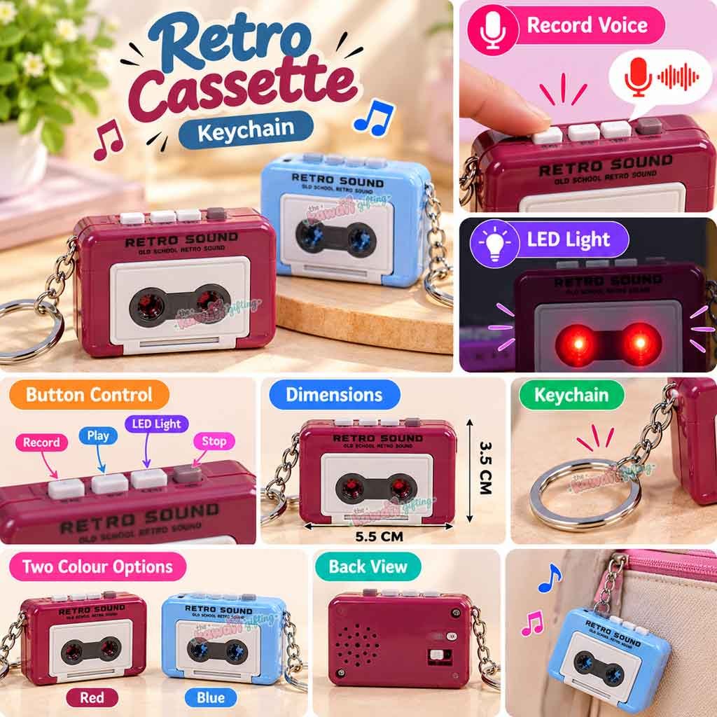 Cassette Keychain | Gift Item | Gift Idea