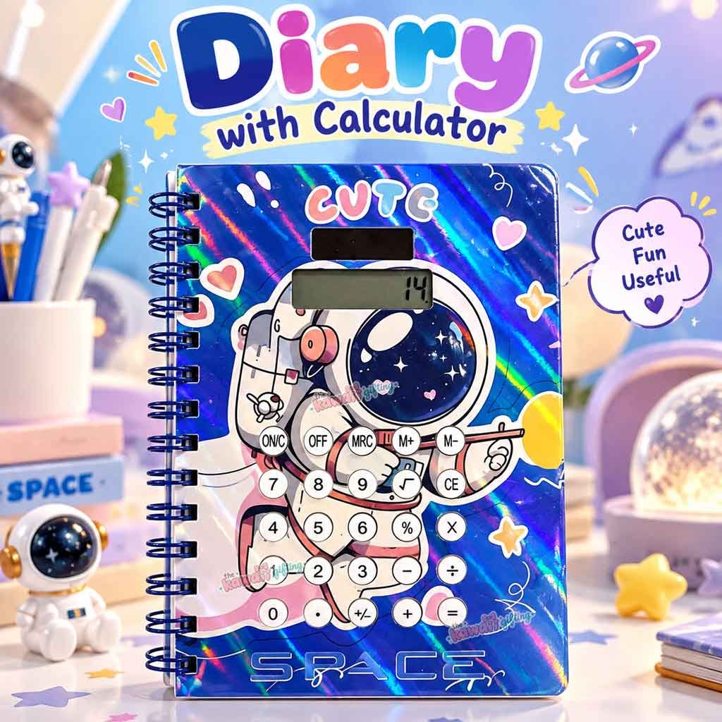 Calculator Diary | Cute Diary | Cute Journal